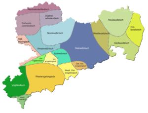 Диалект регионы в Саксонии